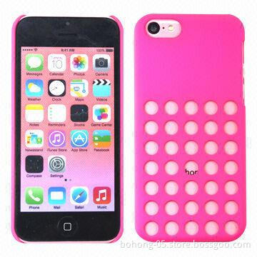 PC case for iPhone 5C, 5 colors are available, rubber finish